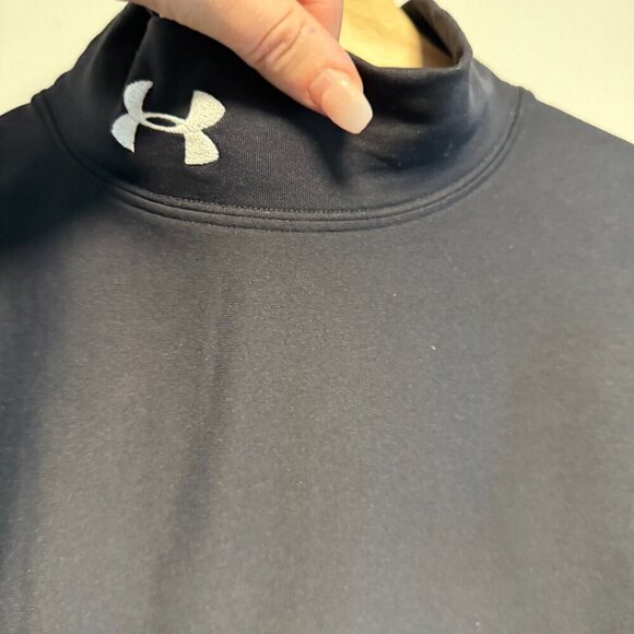 ColdGear® Mock Neck Long Sleeve Small Black - Picture 3 of 5